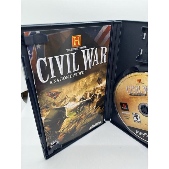 History Channel: Civil War - a Nation Divided PS2 CIB Complete Tested W/ Manual - Picture 3 of 6